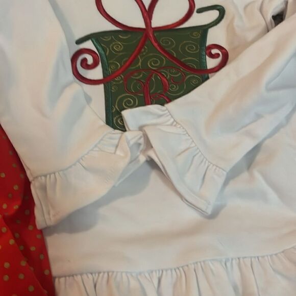 Christmas pants set,B monogrammed initial - Picture 4 of 7